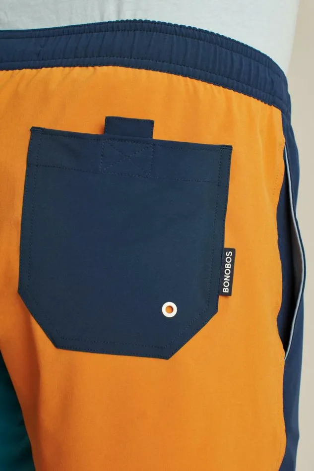Men Riviera Recycled Swim Trunks Multi Color Blocked Bonobos Swim Trunks