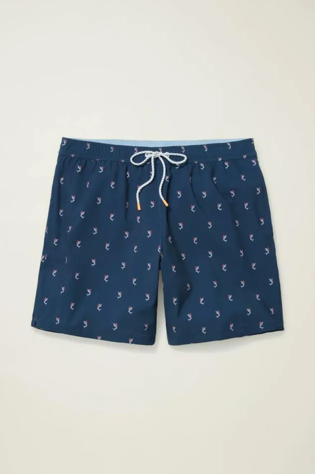 Men Riviera Recycled Swim Trunks Navy Catch Of The Day Bonobos Swim Trunks