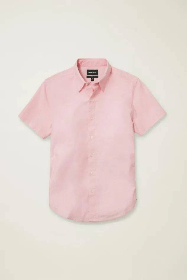 Men Riviera Short Sleeve Shirt Party Punch End On End Bonobos Short Sleeve Shirts