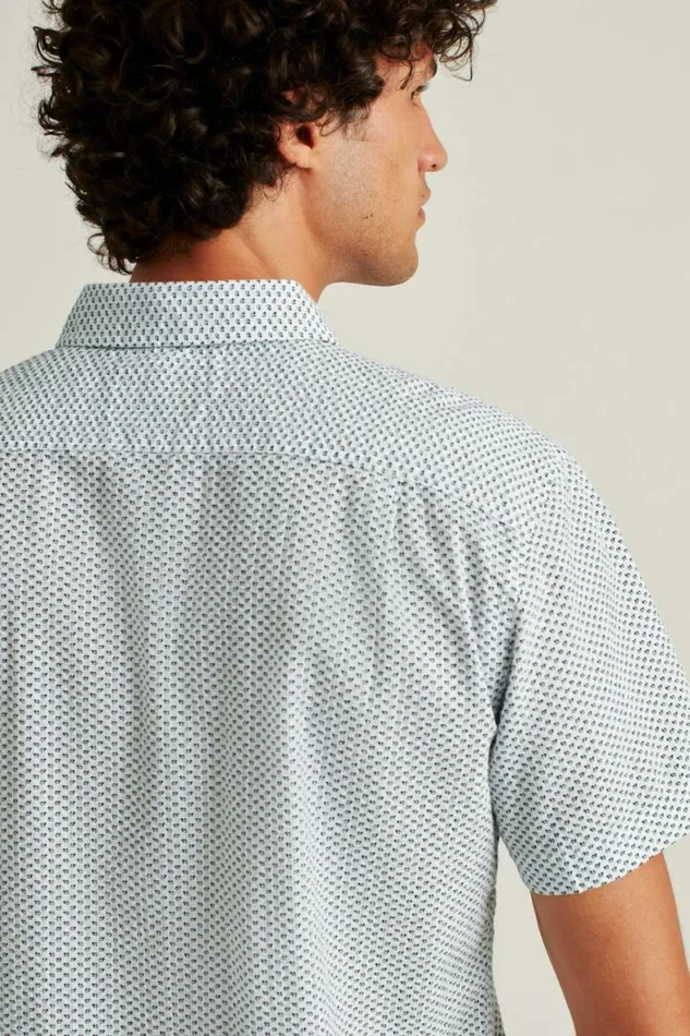 Men Riviera Short Sleeve Shirt White Seersucker Duane Flower Bonobos Short Sleeve Shirts