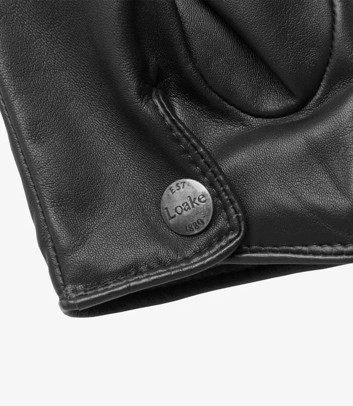 Men Shackleton Gloves Black Leather Gloves Loake Men Shackleton Gloves Black Leather Gloves Loake