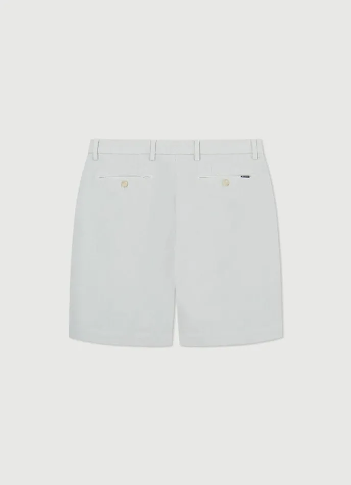 Men Shorts Hackett London Sanderson Piqu Cotton Bermuda Shorts Cement