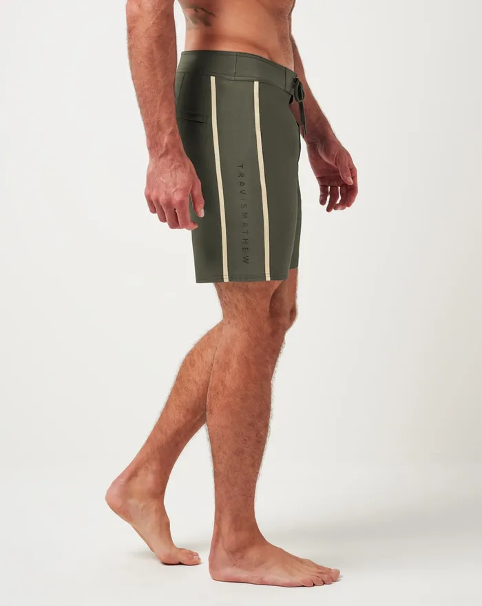 Men Shorts TravisMathew MAKING IT REEF BOARDSHORT Dark Olive