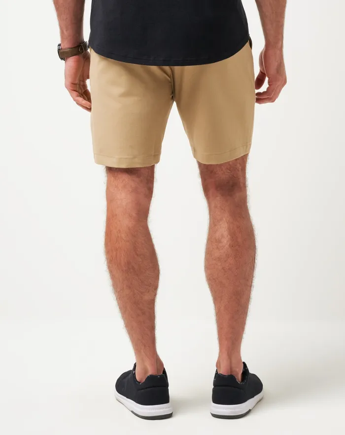 Men Shorts TravisMathew STRETCHKNIT SHORT 8IN Khaki