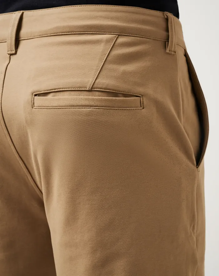 Men Shorts TravisMathew STRETCHKNIT SHORT 8IN Khaki