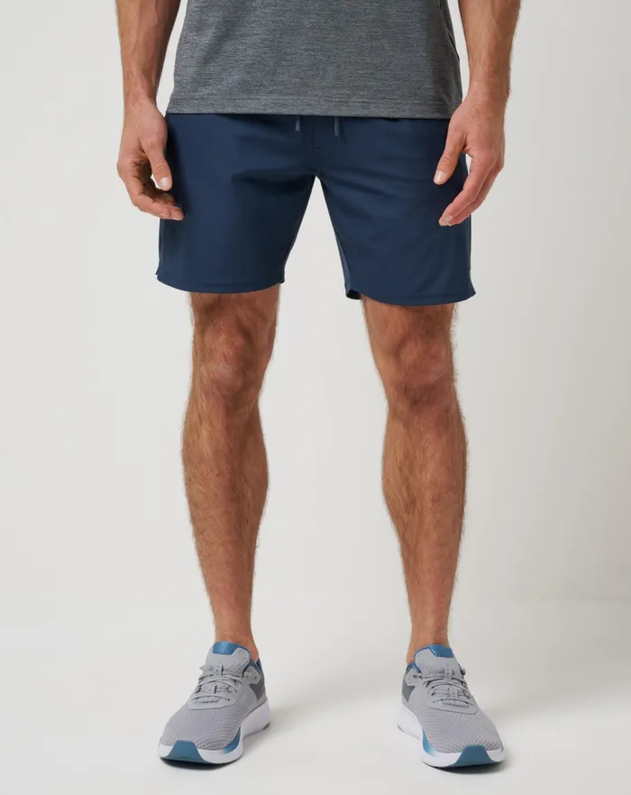 Men Shorts TravisMathew WANDERLUST EWAIST SHORT 75IN Mood Indigo