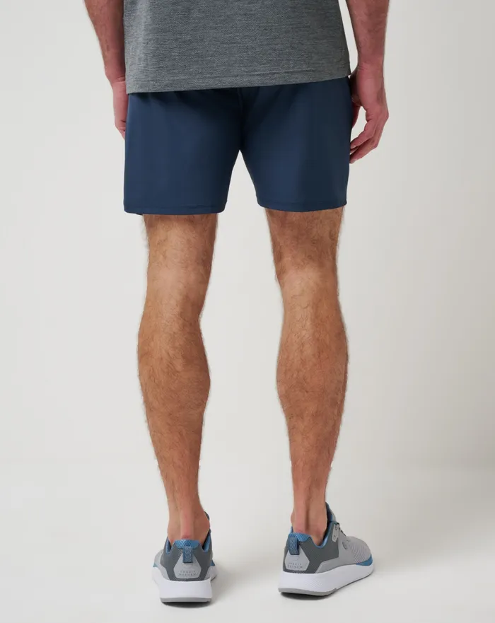 Men Shorts TravisMathew WANDERLUST EWAIST SHORT 75IN Mood Indigo