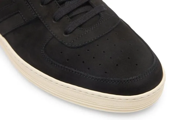 Men Sneakers Tom Ford Nubuck Radcliffe Sneaker Black Cream
