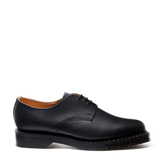 Men Solovair Gibson Shoes Black Greasy Gibson Shoe