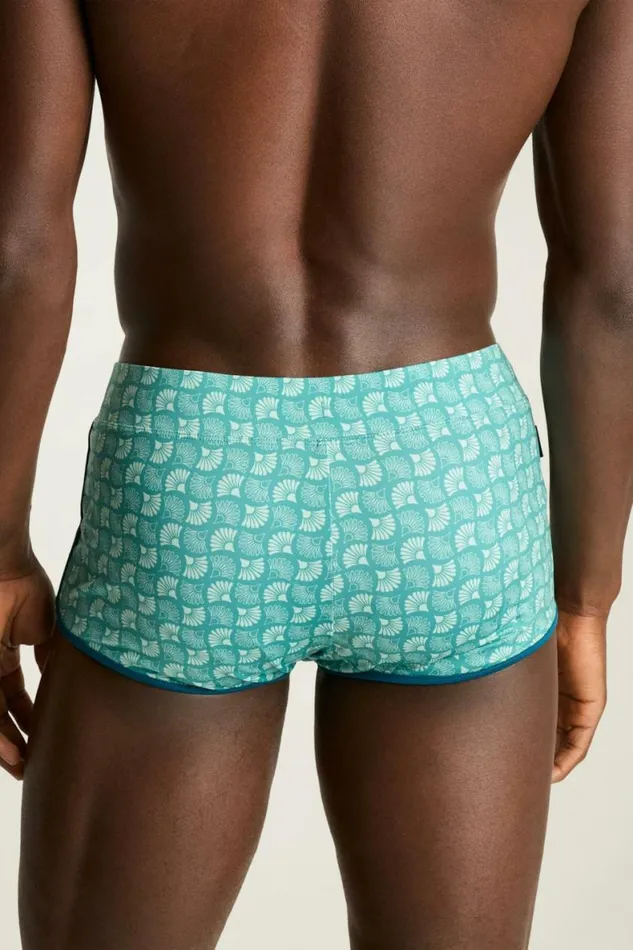 Men South Beach Swim Brief Teal Ponce Tile Bonobos Swim Trunks