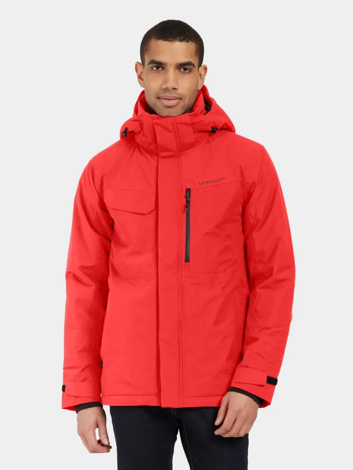 Men Stefan Jacket Pomme Red Didriksons Autumn Jackets