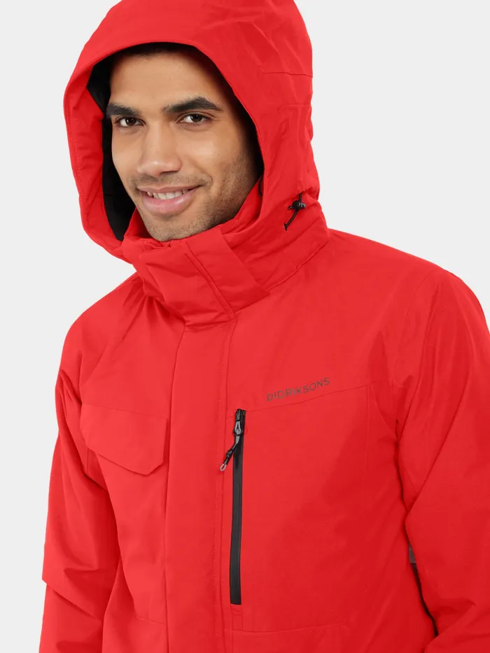 Men Stefan Jacket Pomme Red Didriksons Autumn Jackets