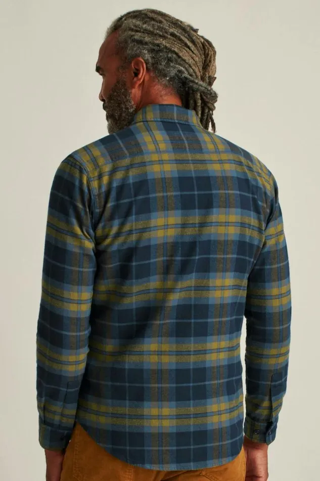 Men Stretch Flannel Shirt Teton Lake Plaid Bonobos Overshirts