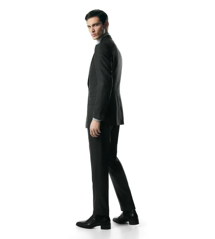 Men Suits Tom Ford Canvas Check Shelton Suit Dark Grey Men Suits Tom Ford Canvas Check Shelton Suit Dark Grey