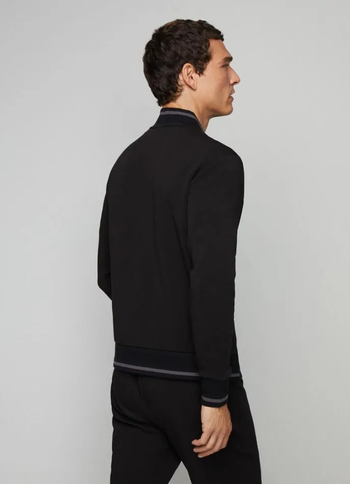 Men Sweatshirts Hackett London Hackett Sport Classic Fit Cardigan Black