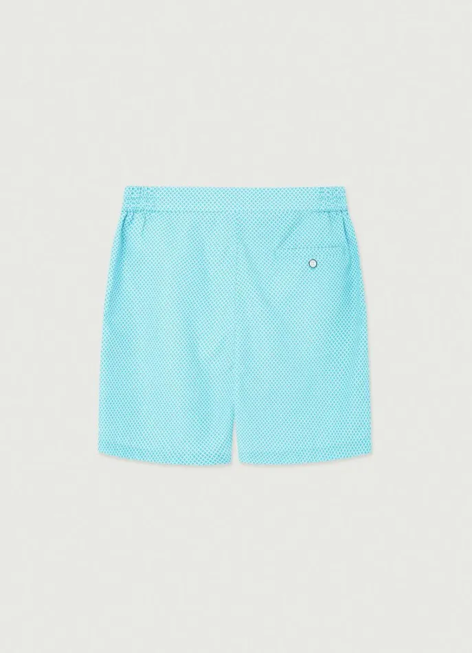 Men Swimwear Hackett London Mesh Swim Shorts Light Turquoise Blue