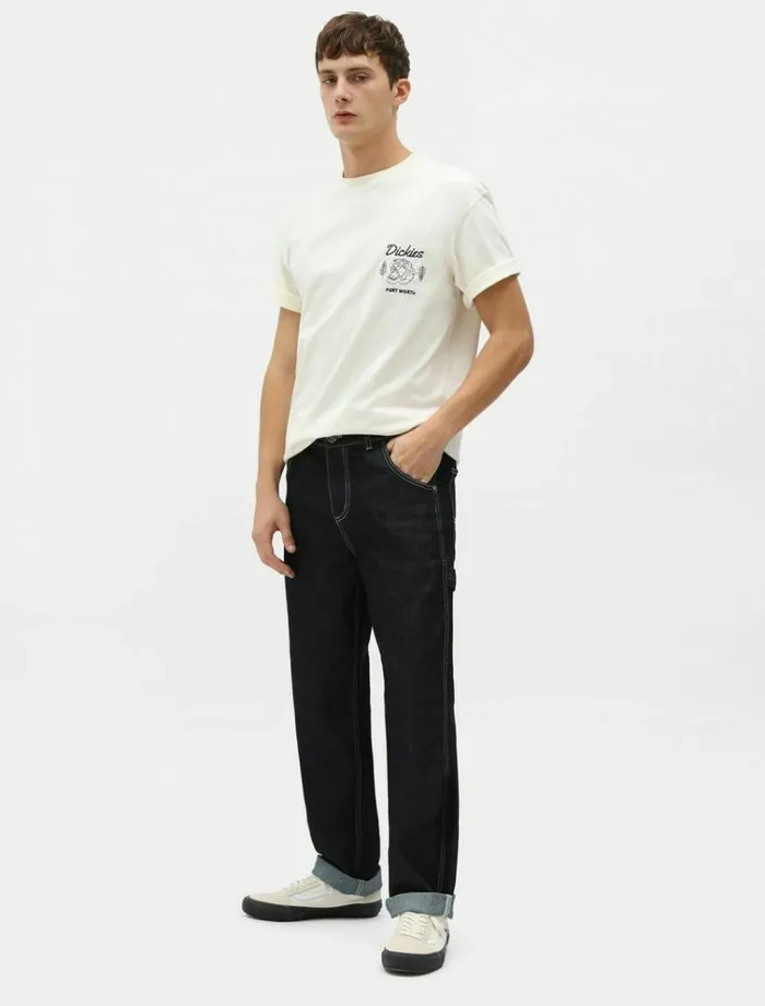Men TShirts Dickies Halma TShirt Ecru