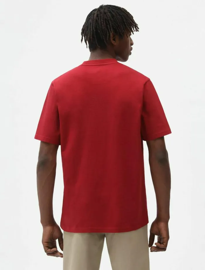Men TShirts Dickies Icon Logo TShirt Bikg Red