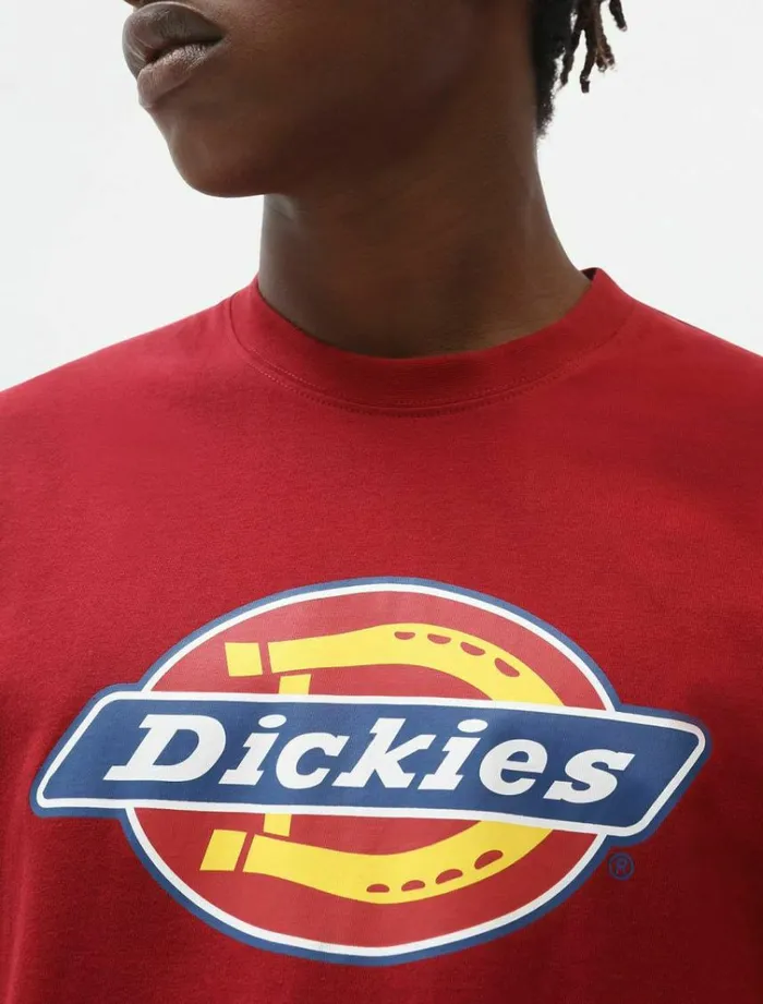 Men TShirts Dickies Icon Logo TShirt Bikg Red