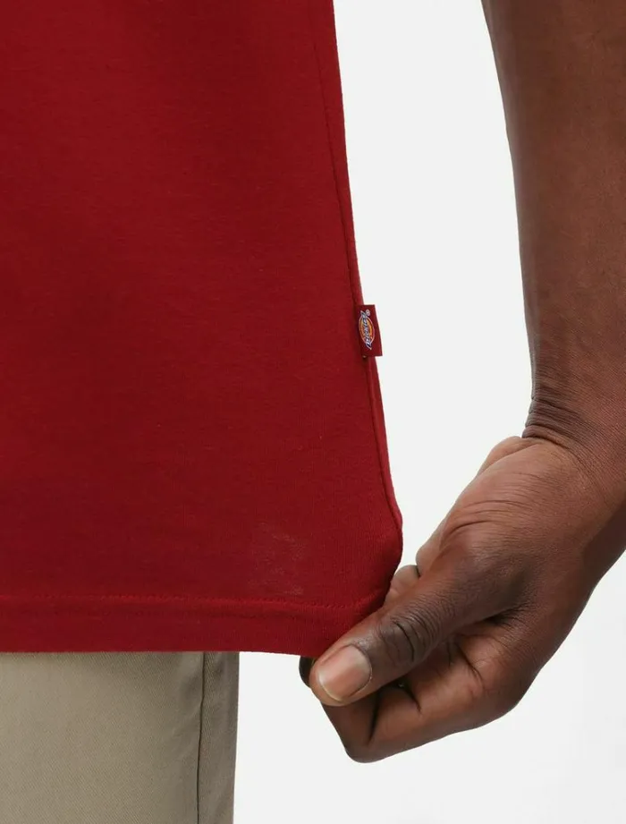 Men TShirts Dickies Icon Logo TShirt Bikg Red