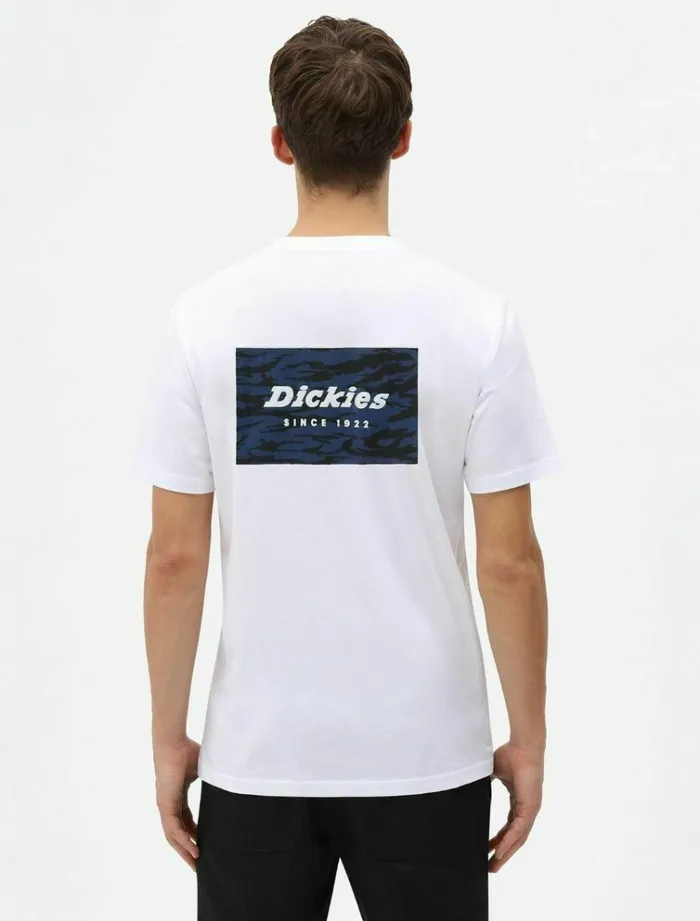 Men TShirts Dickies Quamba Box TShirt White