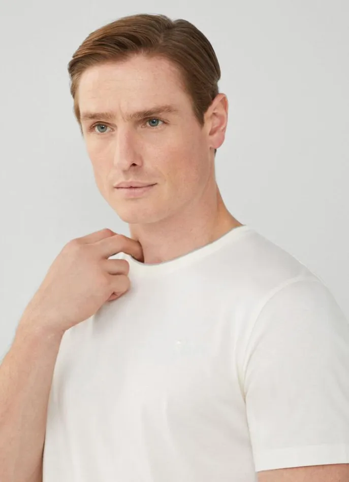 Men Tshirts Hackett London Filafil TShirt White