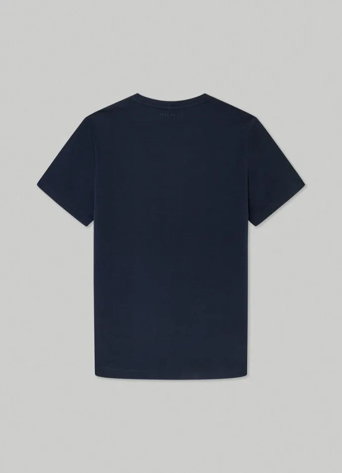 Men Tshirts Hackett London Hackett Sport Classic Fit TShirt Navy