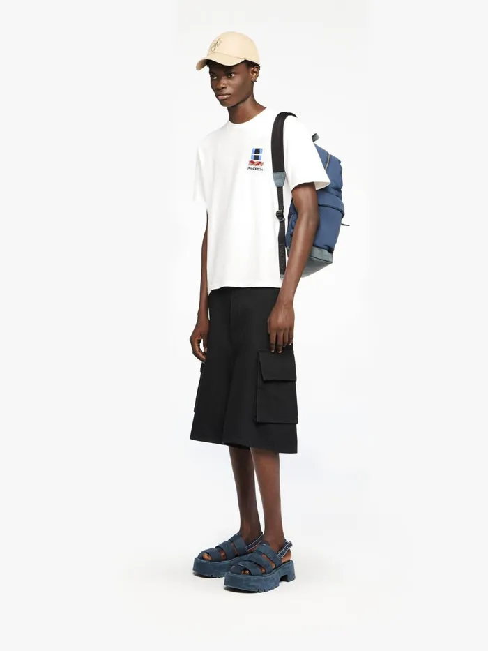 Men TShirts JW Anderson 039WINDOW039 EMBROIDERED SHIRT White Men TShirts JW Anderson 039WINDOW039 EMBROIDERED SHIRT White