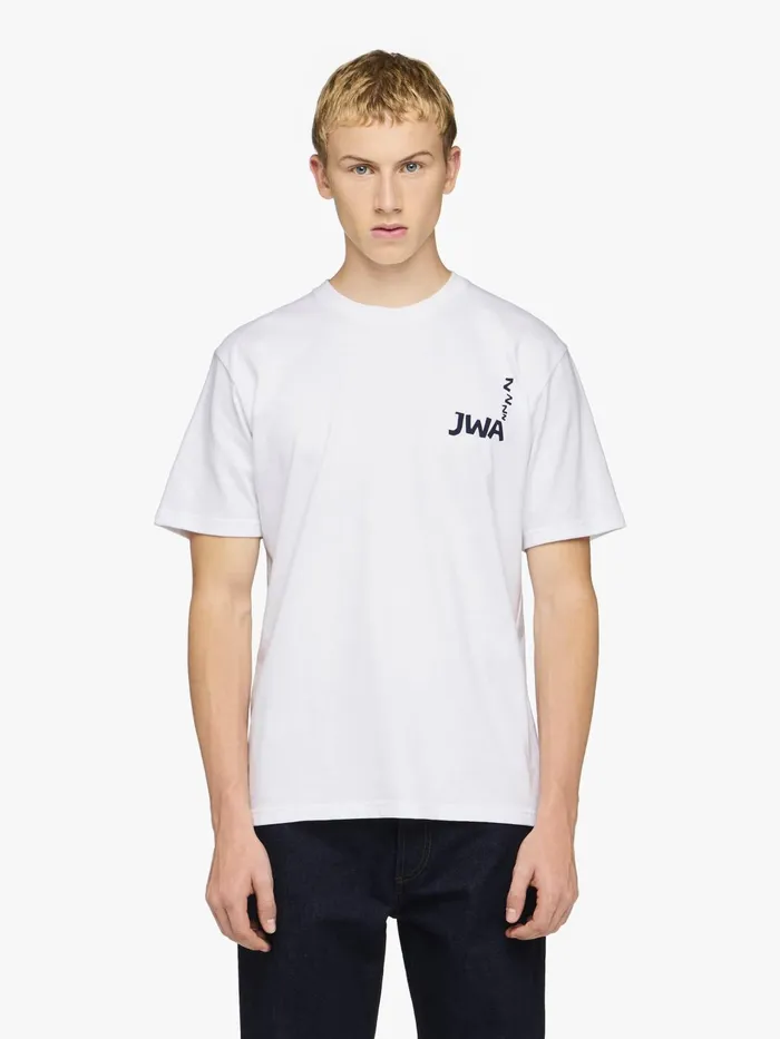 Men TShirts JW Anderson JWA BACK PRINT TSHIRT White Men TShirts JW Anderson JWA BACK PRINT TSHIRT White