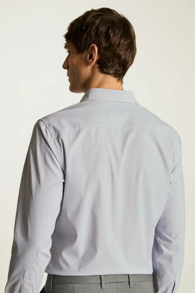 Men Tech Button Down Shirt Blue Purple Check Bonobos Casual Shirts