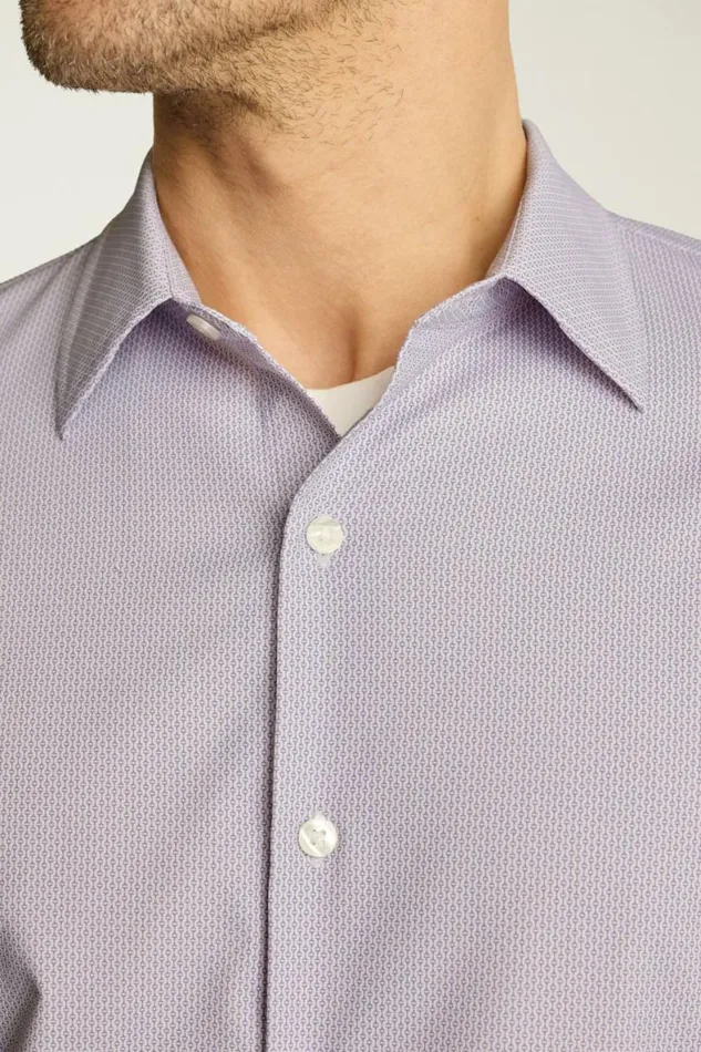 Men Tech Short Sleeve Shirt Purple Dusk Geo Bonobos Short Sleeve Shirts
