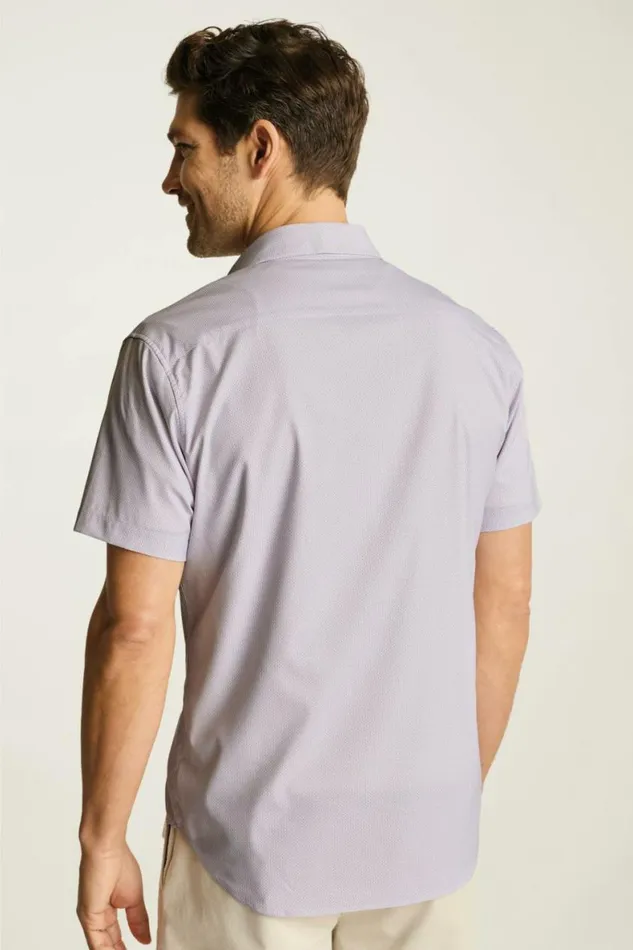 Men Tech Short Sleeve Shirt Purple Dusk Geo Bonobos Short Sleeve Shirts