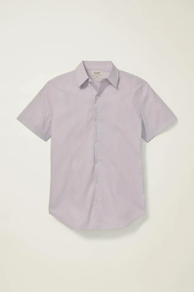 Men Tech Short Sleeve Shirt Purple Dusk Geo Bonobos Short Sleeve Shirts