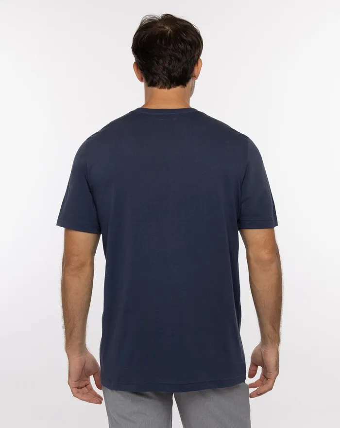 Men Tees TravisMathew BUCKING BULL TEE Mood Indigo