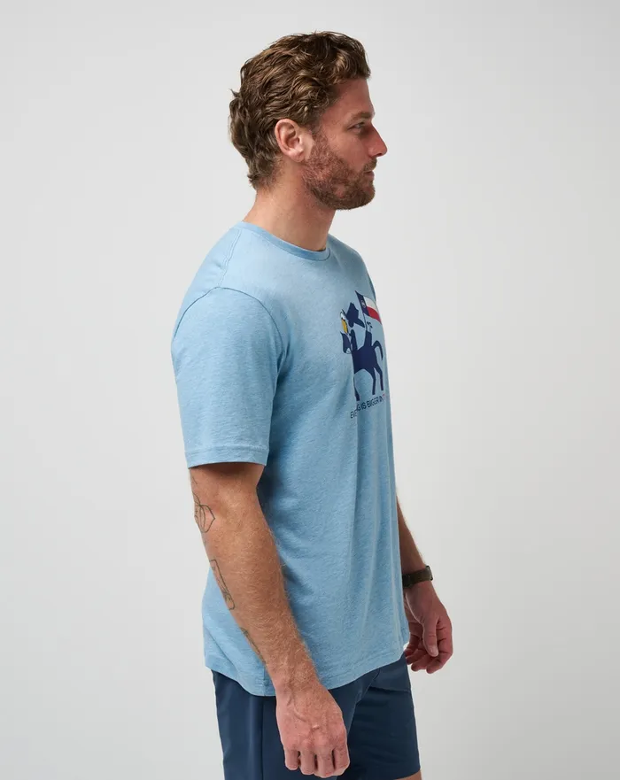 Men Tees TravisMathew HOOT AND HOLLAR 20 TEE Heather Allure