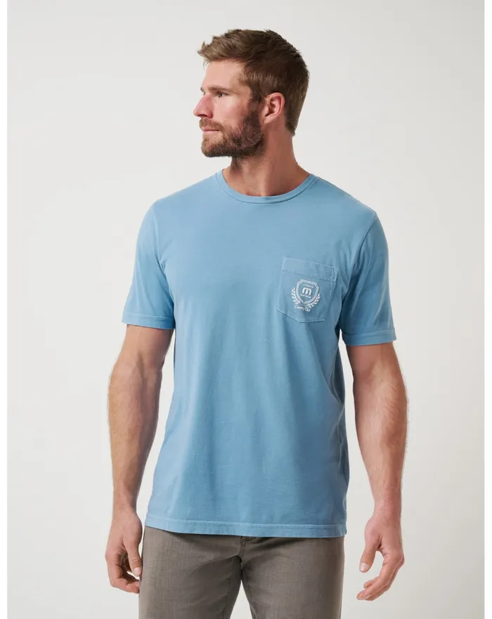 Men Tees TravisMathew LOCAL FAVORITE 20 TEE Captains Blue