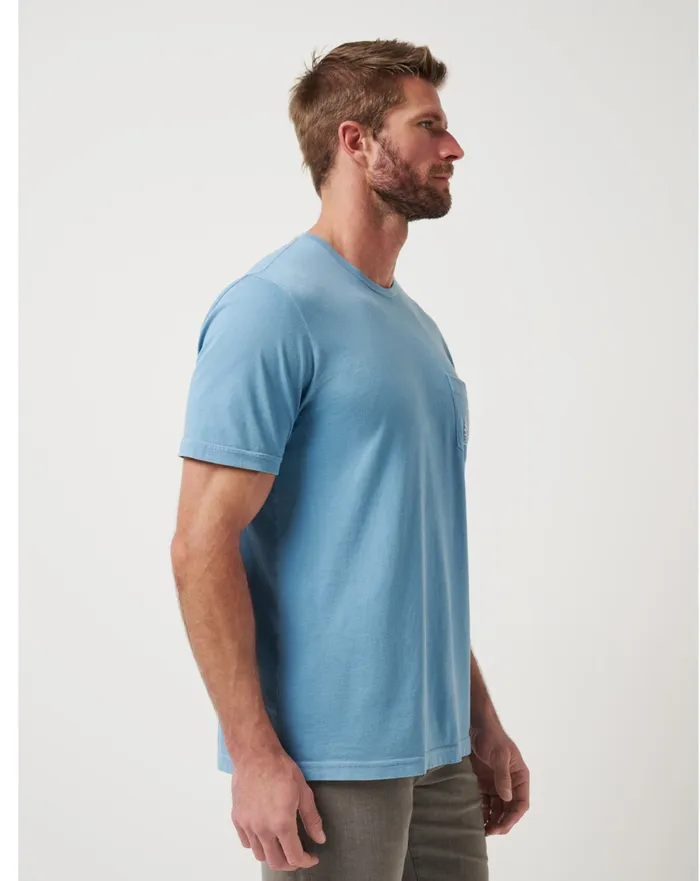 Men Tees TravisMathew LOCAL FAVORITE 20 TEE Captains Blue