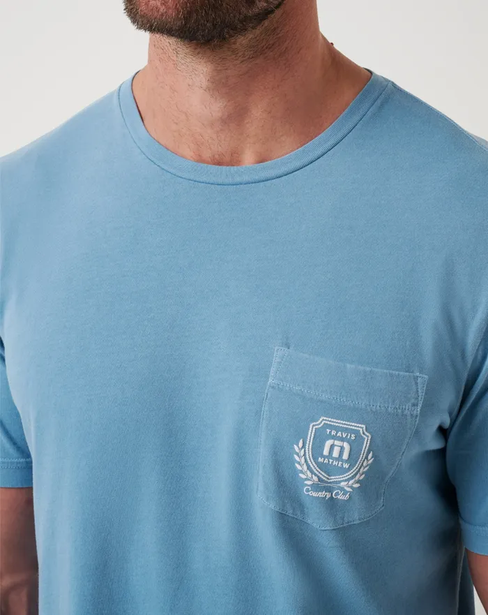 Men Tees TravisMathew LOCAL FAVORITE 20 TEE Captains Blue
