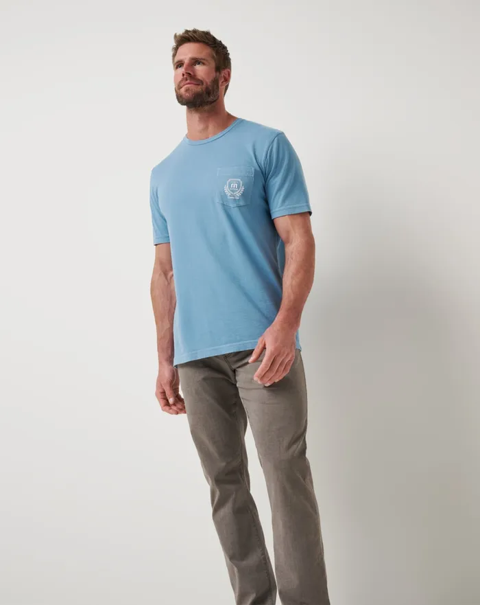 Men Tees TravisMathew LOCAL FAVORITE 20 TEE Captains Blue