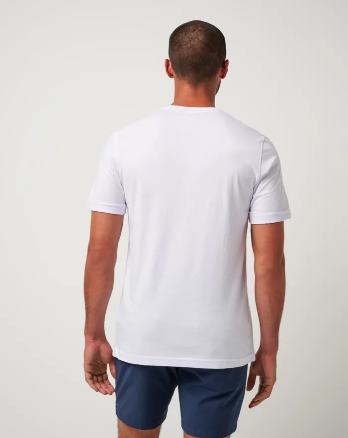 Men Tees TravisMathew ON VACATION TEE White