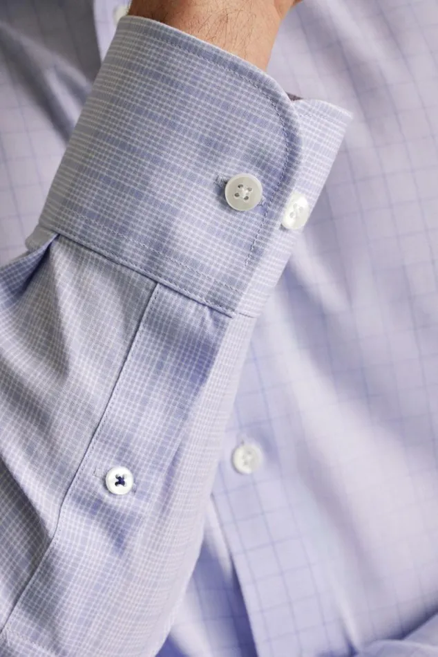 Men The Desk To Dinner Shirt Periwinkle Edison Plaid Bonobos Business Casual Shirts