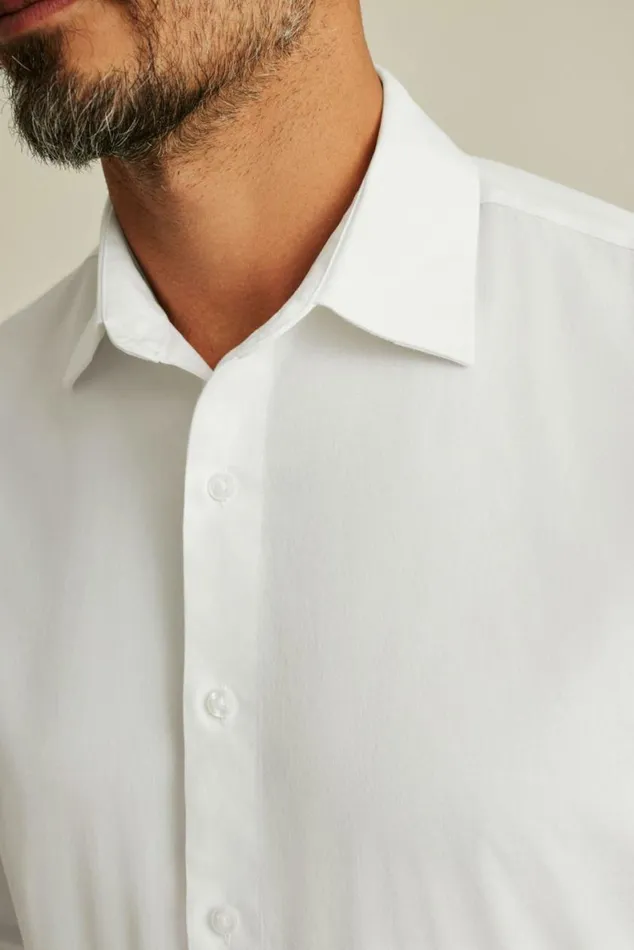 Men The Desk To Dinner Shirt Solid White Bonobos Business Casual Shirts