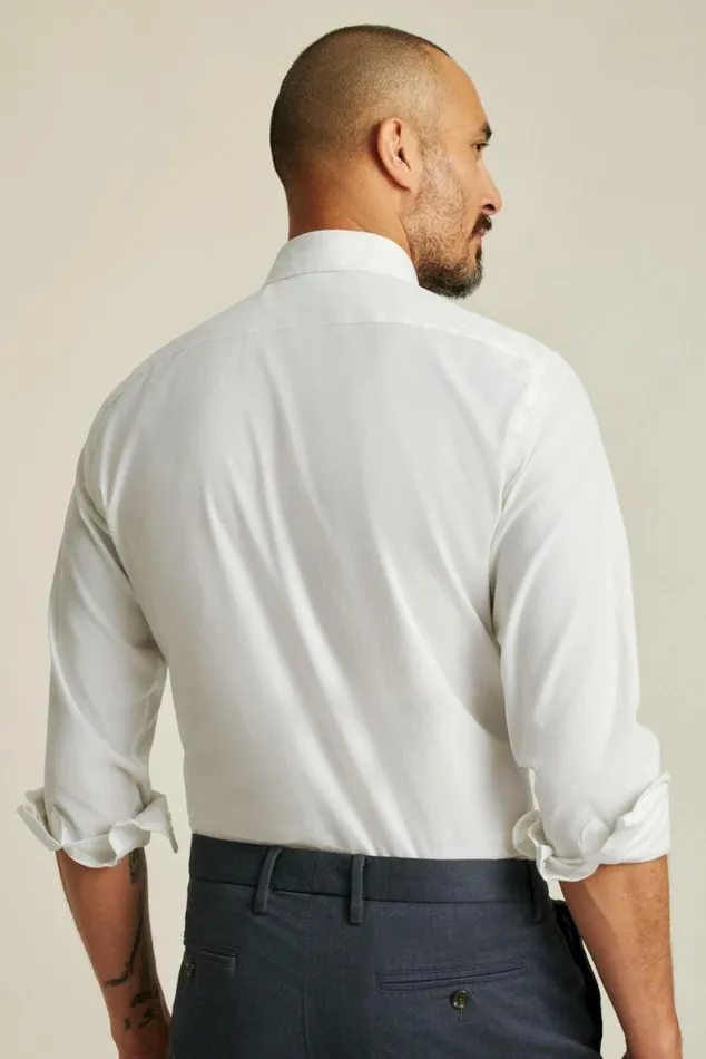 Men The Desk To Dinner Shirt Solid White Bonobos Business Casual Shirts