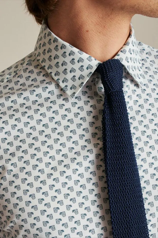 Men The Desk To Dinner Shirt The Happiest Hour White And Blue Bonobos Business Casual Shirts