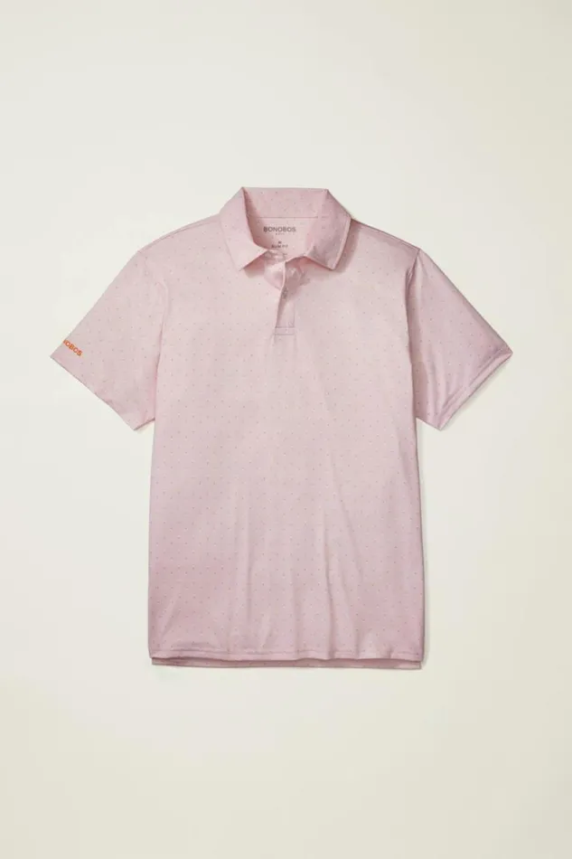 Men The Performance Golf Polo Pink Golf Tee Geo Bonobos Polos
