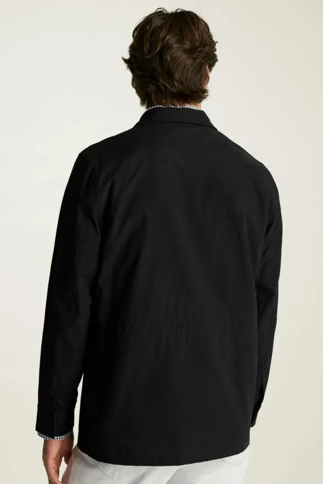 Men The Tech Utility Jacket Jet Black Bonobos Jackets and Coats