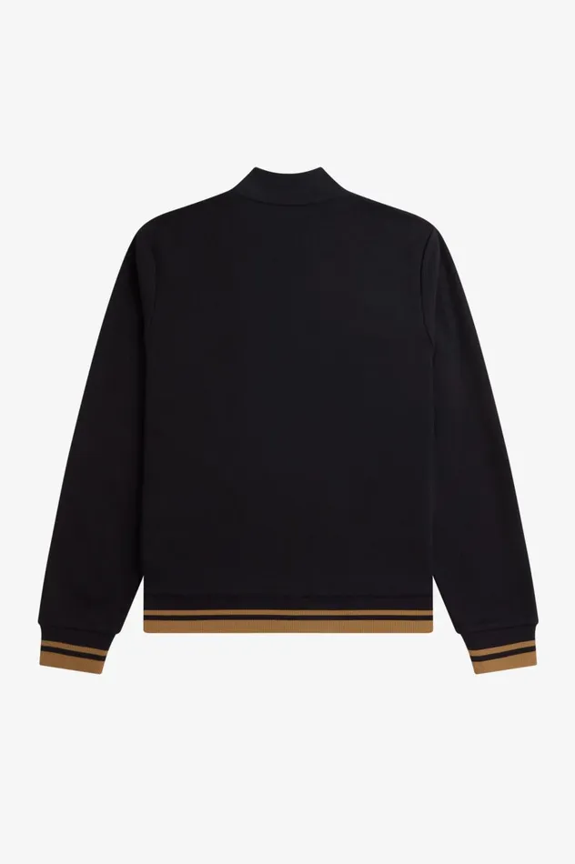 Men Tipped Detail Track Jacket Black Fred Perry Track Jackets
