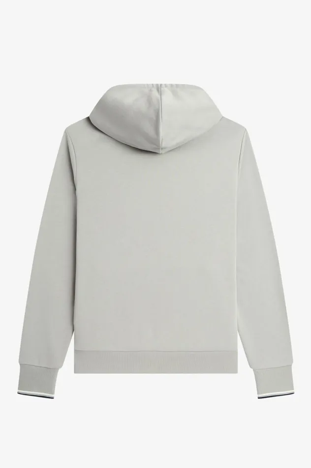 Men Tipped Hooded Sweatshirt Limestone Fred Perry Sweatshirts
