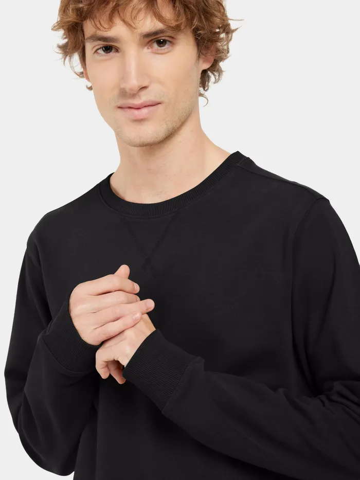 Men Tor Sweater Black Didriksons Hoodies and Sweatshirts