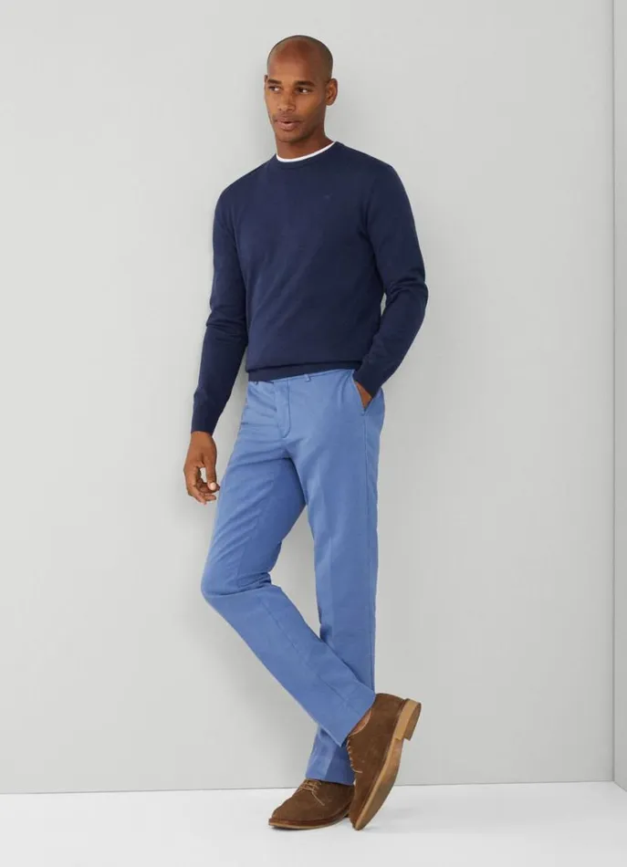 Men Trousers and Chinos Hackett London Kensington Slim Fit Chinos Avio